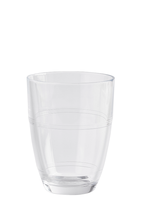 Le Gigogne. Clear Glass Coffee Cup. Tasse à café en verre transparent.