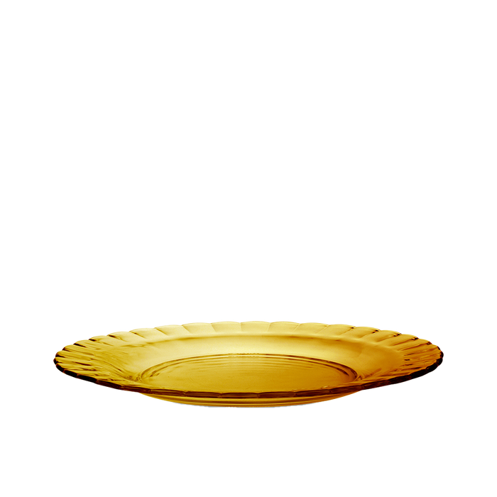 Amber Yellow Glass Plate
