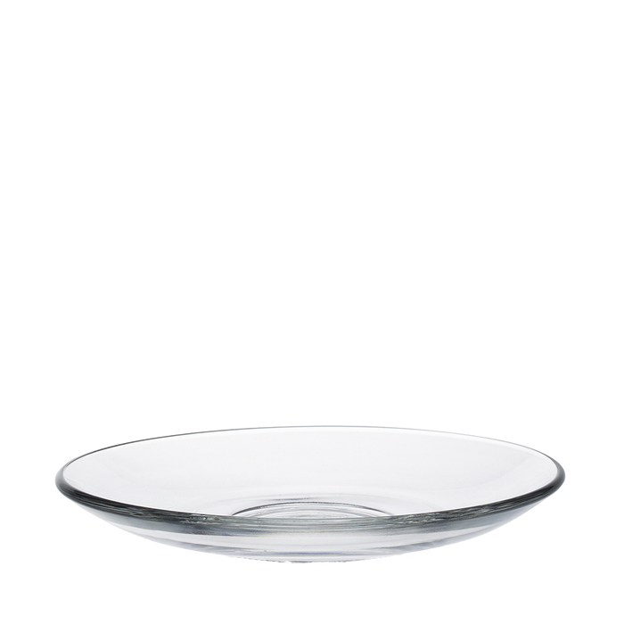 Duralex Le Gigogne. Clear Glass Saucer La sous-tasse en verre transparent 