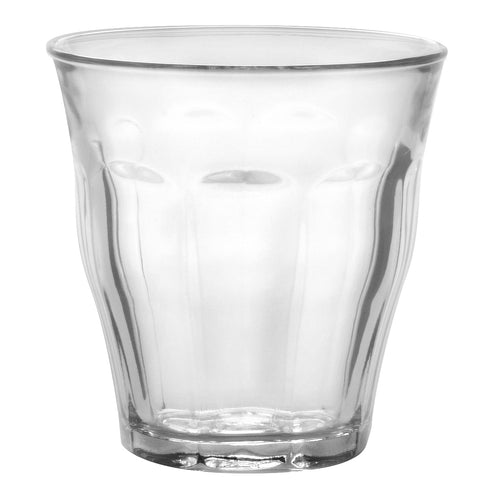 Duralex Le Picardie. Clear Glass Tumblers in Medium. Les verres en verre transparent de taille moyenne.
