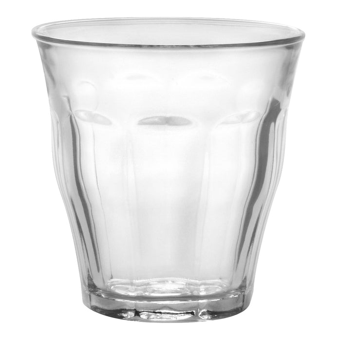 Duralex Le Picardie. Clear Glass Tumblers in Medium. Les verres en verre transparent de taille moyenne.