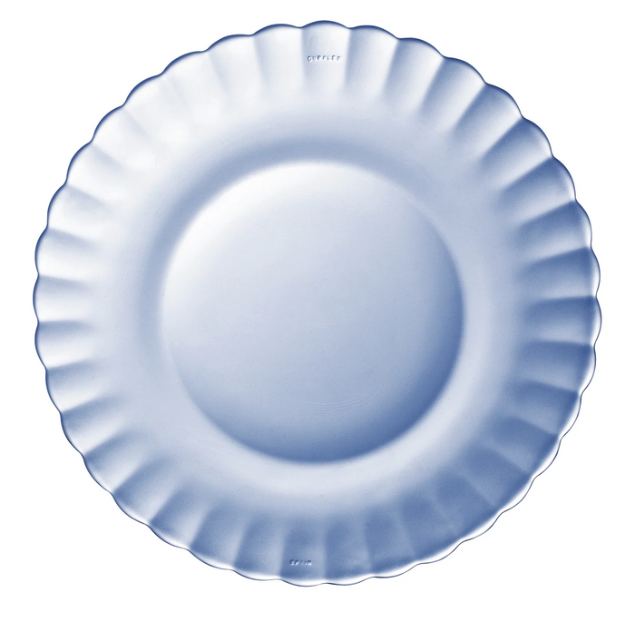 Duralex Le Picardie. Marine Blue Glass Plate. L'assiette en verre bleu marine. 