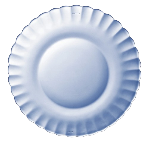 Marine Blue Glass Plate