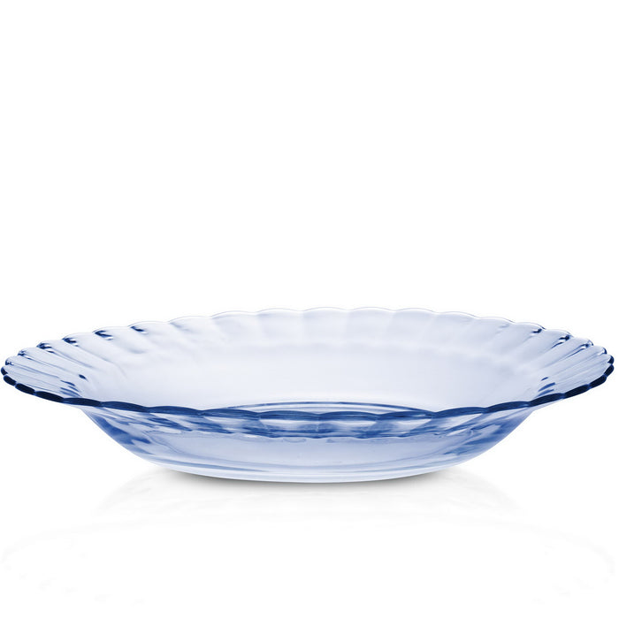Duralex Le Picardie. Marine Blue Glass Soup Bowl. Le bol à soupe en verre bleu marine.