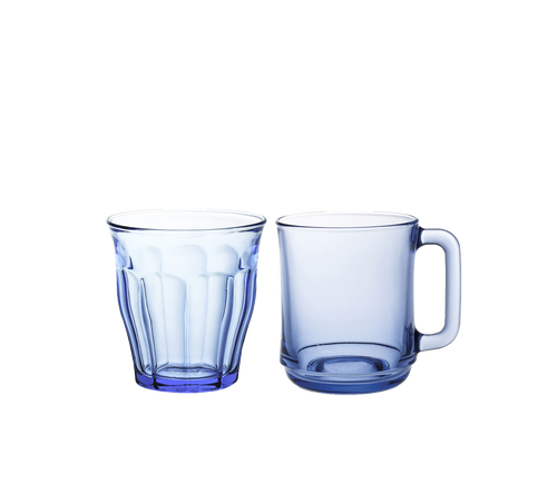 Versailles Mug & Picardie Tumbler Set – 12 Piece Matching Color Collection