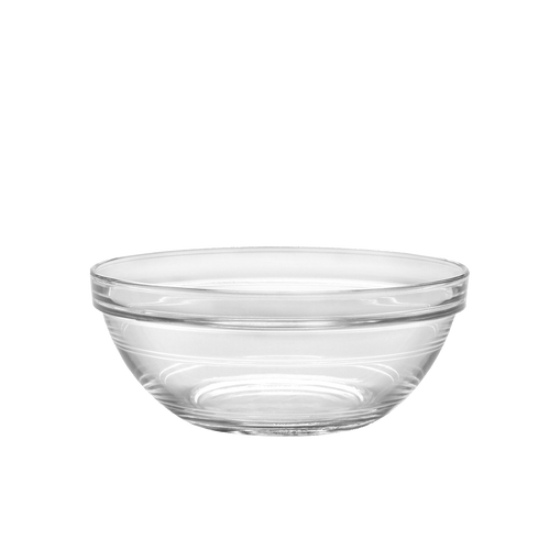 Duralex Gigogne. Clear Salad and Serving Glass Bowls. Les bols à salade et de service en verre transparent.