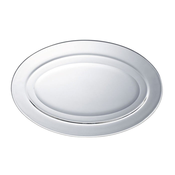 Duralex Lys. A stylish and minimalist clear serving platter -36cm. Un plat de service transparent chic et minimaliste de 36 cm.