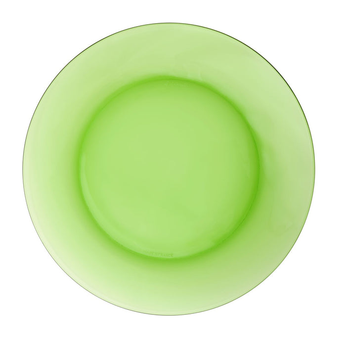 Duralex Lys. The Green Glass Plate. L'assiette en verre vert.