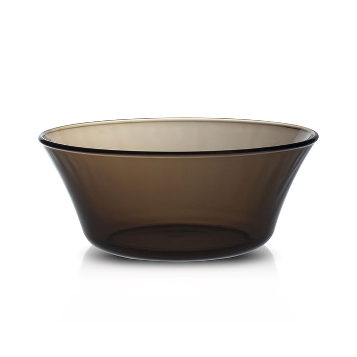 Duralex Lys. Sepia glass salad bowl. Bol à salade en verre sepia.