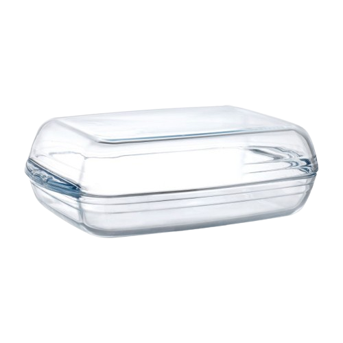 Duralex Ovenchef. Clear Glass Casserole Dish. Le Plat à gratin en verre transparent.
