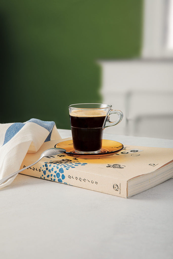 Clear glass Coffee Cup