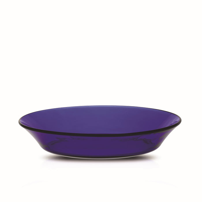 Duralex Lys Set of Six Deep Plate Set Saphir And Amber (3 of each) - Duralex Canada | Tough Tempered Glassware