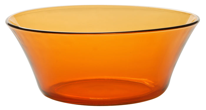 Lys Salad Bowl Set of 2 Amber and Green - Duralex Canada | Tough Tempered Glassware