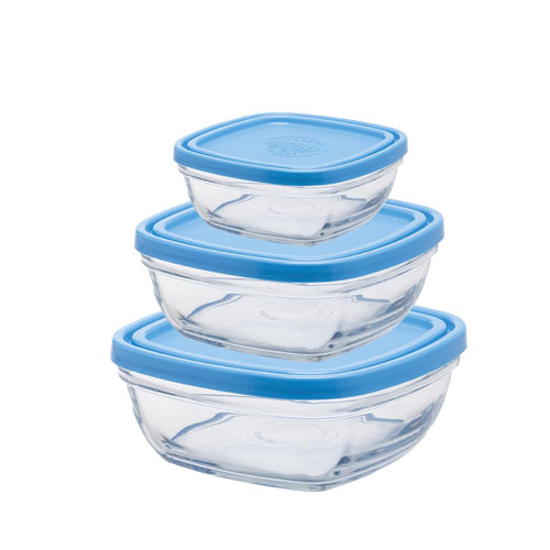 LYS Rectangular 3-Piece Freshbox Set – 0.39L, 1.1L & 1.65L